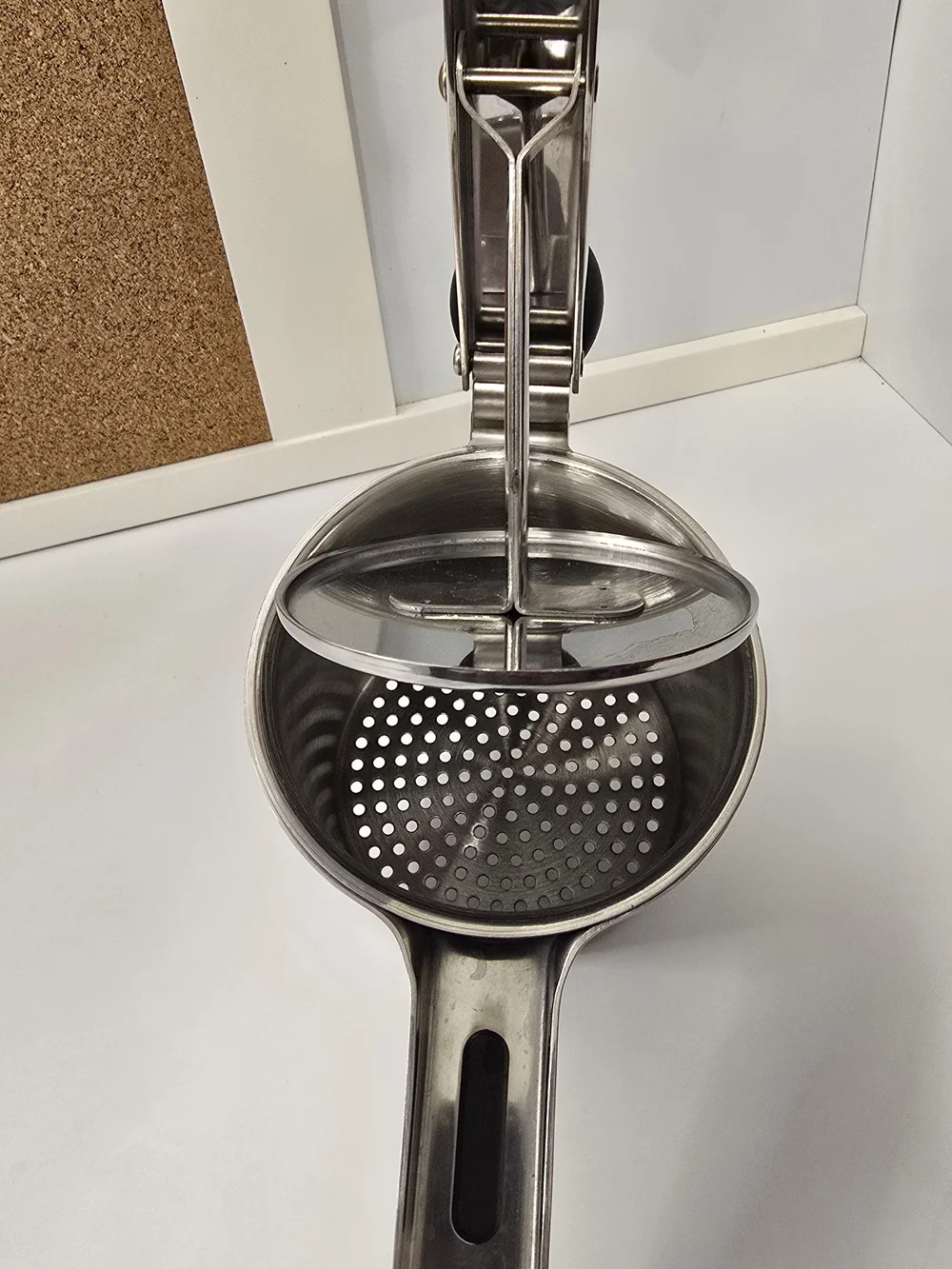 Stainless Steel Potato Ricer / Fruit Press - Silver